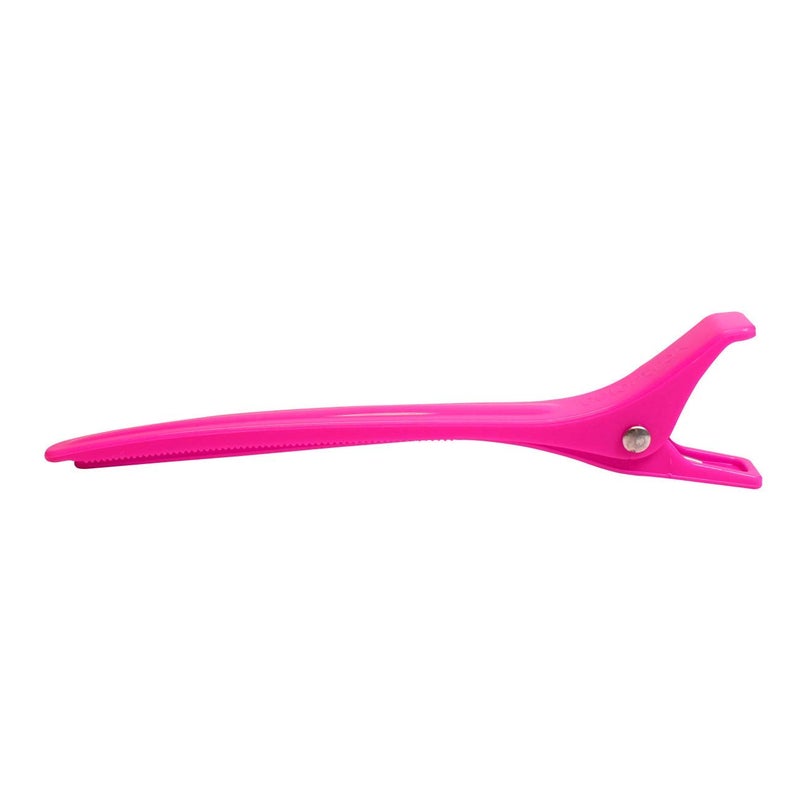 Colortrak Duckbill Clips, Tapered Tip Ideal for Sectioning, Strong Tension Springs, Long Grips for Easy Handling, Holds All Lengths of Hair, Pink/Black/Yellow, 6 Count - Image 3